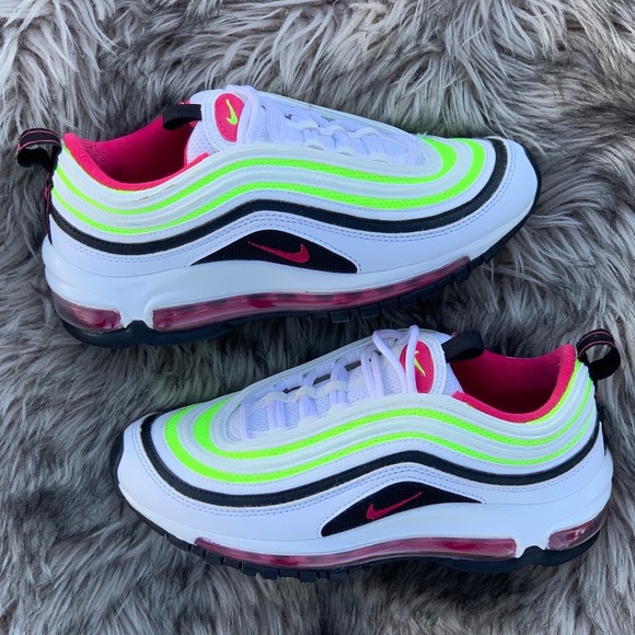 white pink air max 97